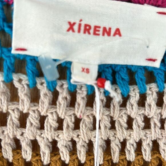 XiRENA Arlet Dream State long sleeve midi crochet cardigan cotton stripes XS - Picture 11 of 17